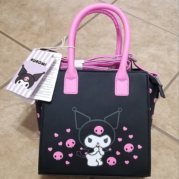 Loungefly Bags Loungefly Sanrio Kuromi Pink Skulls Mini Satchel Bag